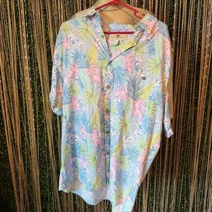 3 NWT Vibrant Floral Men's Casual Shirts One With matching shorts